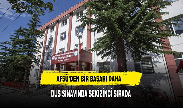AFSÜ’den Bir Başarı Daha DUS Sınavında Sekizinci Sırada