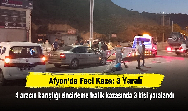 Afyon’da Feci Kaza: 3 Yaralı