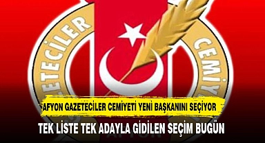 AFYON GAZETECİLER CEMİYETİ BAŞKANINI SEÇİYOR
