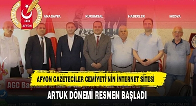 AFYON GAZETECİLER CEMİYETİ'NİN İNTERNET SİTESİ YAYINDA