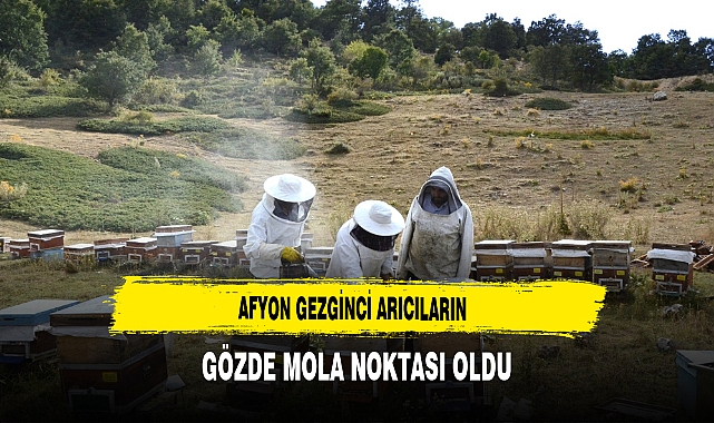 Afyon Gezginci Arıcıların Gözde Mola Noktası Oldu