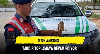 Afyon Jandarması Takdir Toplamaya Devam Ediyor
