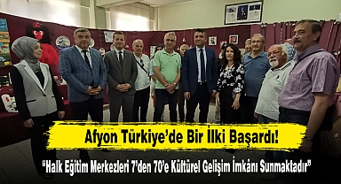 Afyon Türkiye'de Bir İlki Başardı!