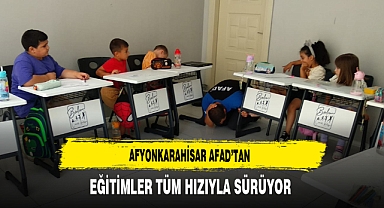 Afyonkarahisar AFAD'tan Eğitimler Tüm Hızıyla Sürüyor