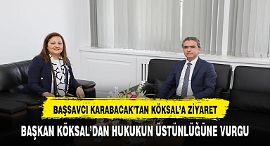 Afyonkarahisar Cumhuriyet Başsavcısı Karabacak Belediye Başkanı Köksal’ı ziyaret etti
