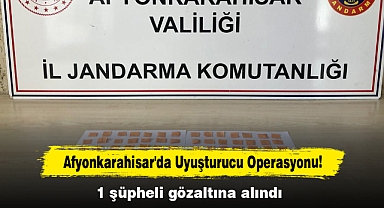 Afyonkarahisar'da Uyuşturucu Operasyonu! 1 şüpheli gözaltına alındı