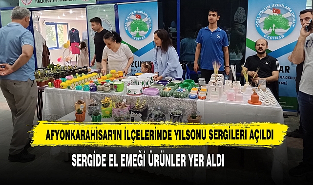 Afyonkarahisar'ın İlçelerinde Yılsonu Sergileri Açıldı