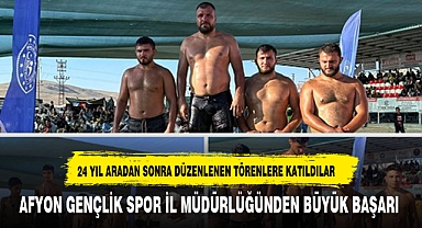 AFYONLU SPORCULAR 24 YIL ARADAN SONRA DÜZENLENEN MÜSABAKALARA KATILDILAR