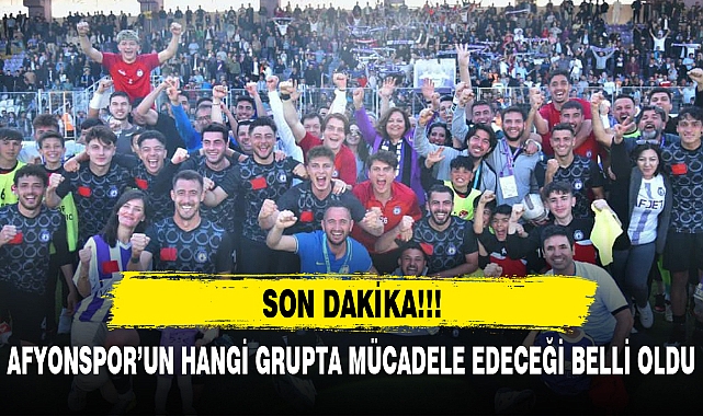 AFYONSPOR'UN HANGİ GRUPTA MÜCADELE EDECEĞİ BELLİ OLDU