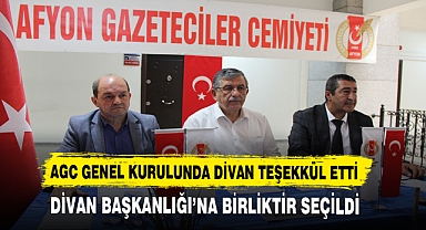 AGC GENEL KURULUNDA DİVAN TEŞEKKÜL ETTİ