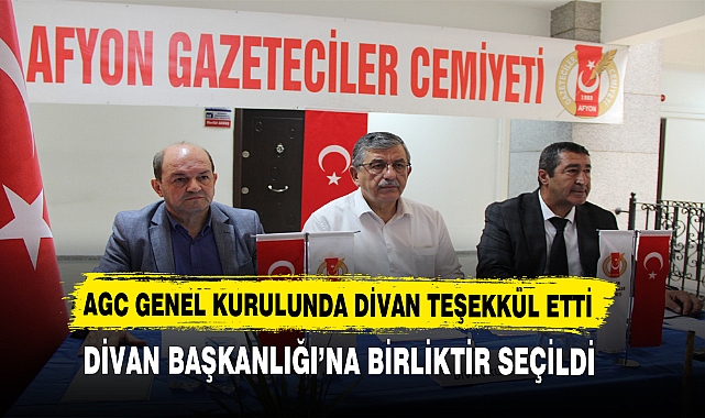 AGC GENEL KURULUNDA DİVAN TEŞEKKÜL ETTİ