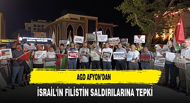 AGD Afyon'dan İsrail'in Filistin Saldırılarına Tepki