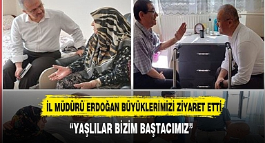 Aile ve Sosyal Hizmetler İl Müdürü Erdoğan'dan Bolvadin Huzurevi Ziyareti