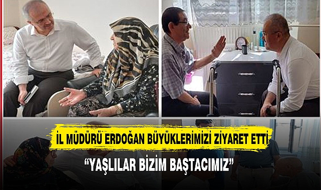 Aile ve Sosyal Hizmetler İl Müdürü  Erdoğan'dan Bolvadin Huzurevi Ziyareti