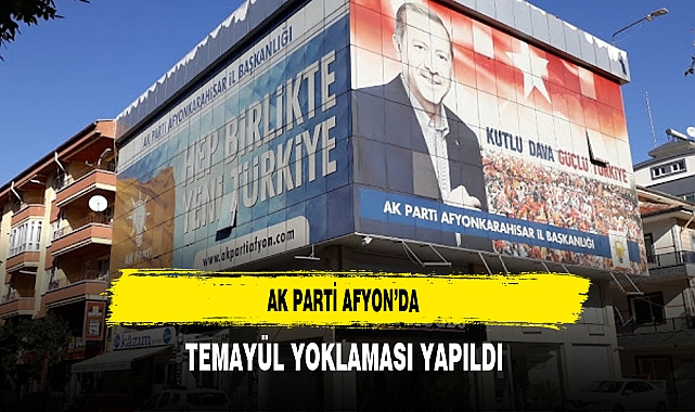 AK Parti Afyon'da Temayül Yoklaması Yapıldı