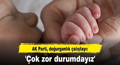 AK Parti, doğurganlık çalıştayı: 'Çok zor durumdayız'