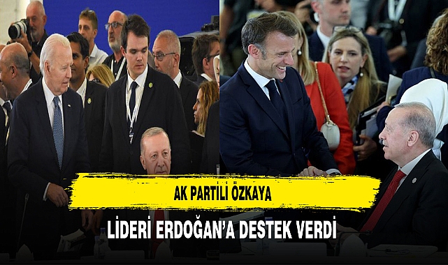 AK Partili Özkaya Lideri Erdoğan’a Destek Verdi