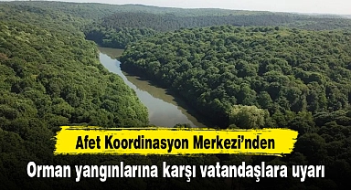 AKOM'dan orman yangınlarına karşı vatandaşlara uyarı