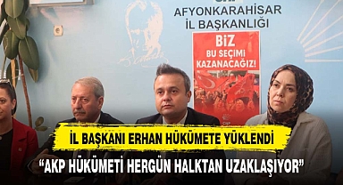 “AKP HÜKÜMETİ HERGÜN HALKTAN UZAKLAŞIYOR”