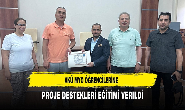 AKÜ MYO öğrencilerine Proje destekleri eğitimi verildi.