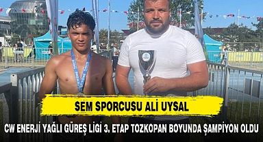 ALİ UYSAL CW ENERJİ YAĞLI GÜREŞ LİGİ 3. ETAP TOZKOPAN BOYUNDA ŞAMPİYON OLDU