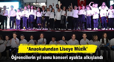 ‘Anaokulundan Liseye Müzik’ Öğrencilerin yıl sonu konseri ayakta alkışlandı