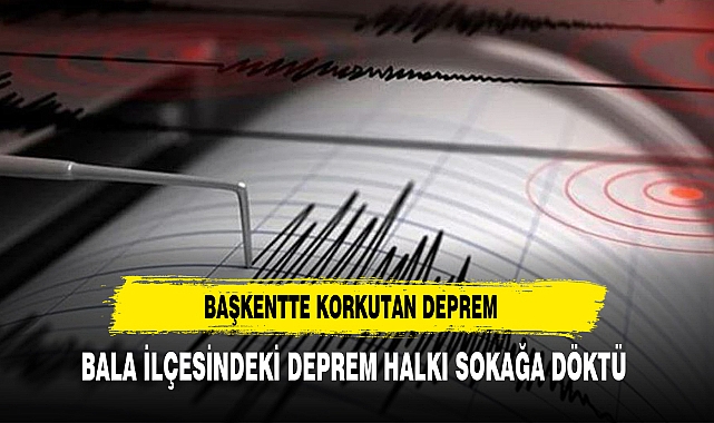 Ankara'da 3,7 büyüklüğünde deprem meydana geldi