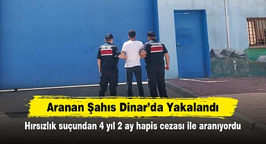 Aranan Şahıs Dinar’da Yakalandı! Hırsızlık suçundan 4 yıl 2 ay hapis cezası ile aranıyordu
