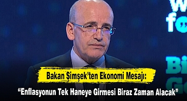 Bakan Şimşek’ten Ekonomi Mesajı: Enflasyonun Tek Haneye Girmesi Biraz Zaman Alacak
