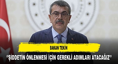 Bakan Tekin Net Konuştu