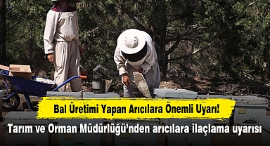 Bal Üretimi Yapan Arıcılara Önemli Uyarı!  Tarım ve Orman Müdürlüğünden arıcılara ilaçlama uyarısı