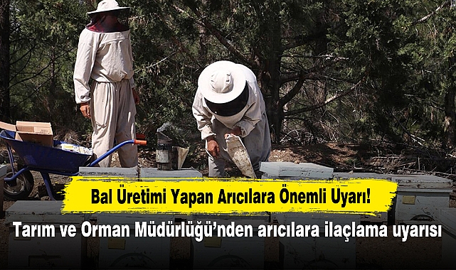 Bal Üretimi Yapan Arıcılara Önemli Uyarı!  Tarım ve Orman Müdürlüğünden arıcılara ilaçlama uyarısı