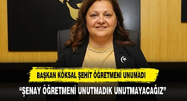 Başkan Burcu Köksal, Şehit Öğretmen Şenay Aybüke Yalçın'ı Andı