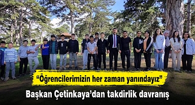 Başkan Çetinkaya'dan takdirlik davranış
