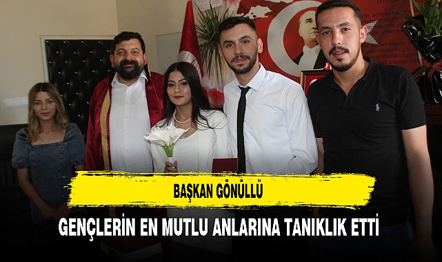Başkan Gönüllü Gençlerin En Mutlu Anlarına Tanıklık Etti