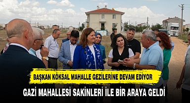 BAŞKAN KÖKSAL MAHALLE BULUŞMASINDA TELEFONLA TALİMATLARI DİREK VERDİ