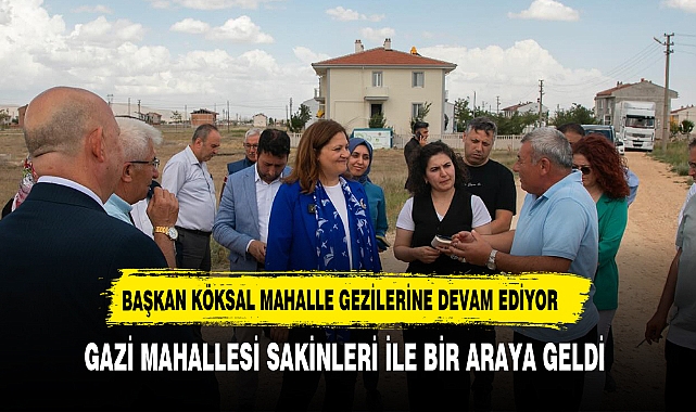 BAŞKAN KÖKSAL  MAHALLE BULUŞMASINDA TELEFONLA TALİMATLARI DİREK VERDİ