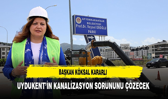 Başkan Köksal Kararlı Uydukent'in Kanalizasyon Sorununu Çözecek