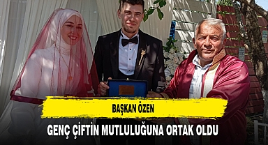 Başkan Özen Genç Çiftin Mutluluğuna Ortak Oldu