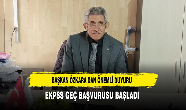 Başkan Özkara'dan Önemli Duyuru