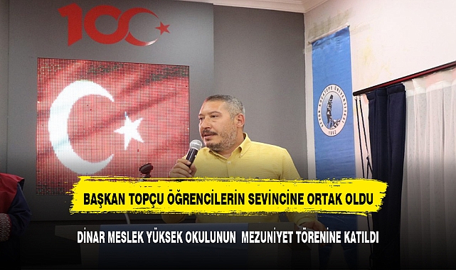 BAŞKAN TOPCU ÜNİVERSİTE ÖĞRENCİLERİNİN MEZUNİYET SEVİNCİNE ORTAK OLDU