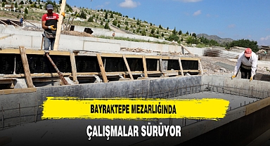 Bayraktepe Mezarlığında Çalışmalar Sürüyor