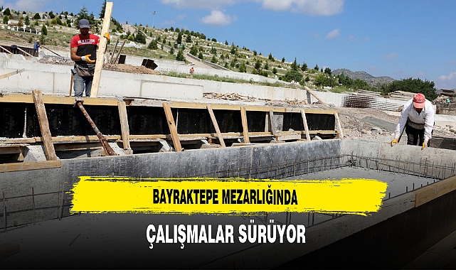 Bayraktepe Mezarlığında Çalışmalar Sürüyor