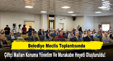 Belediye Meclis Toplantısında Çiftçi Malları Koruma Yönetim Ve Murakabe Heyeti Oluşturuldu!
