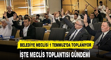 BELEDİYE MECLİSİ 1 TEMMUZ'DA TOPLANIYOR