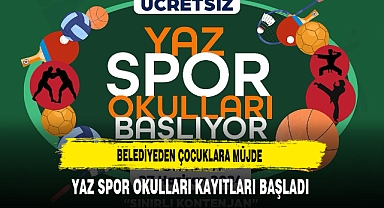 Belediyeden Çocuklara Müjde Yaz Spor Okulları Kayıtları Başladı