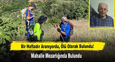 Bir Haftadır Aranıyordu, Ölü Olarak Bulundu!
