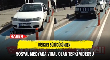 Bisiklet Sürücüsünden Sosyal Medyada Viral Olan Tepki Videosu