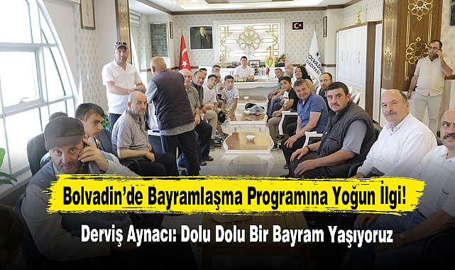 Bolvadin’de Bayramlaşma Programına Yoğun İlgi!