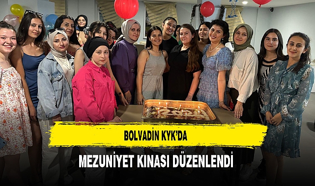 Bolvadin KYK'da Mezuniyet Kınası Düzenlendi